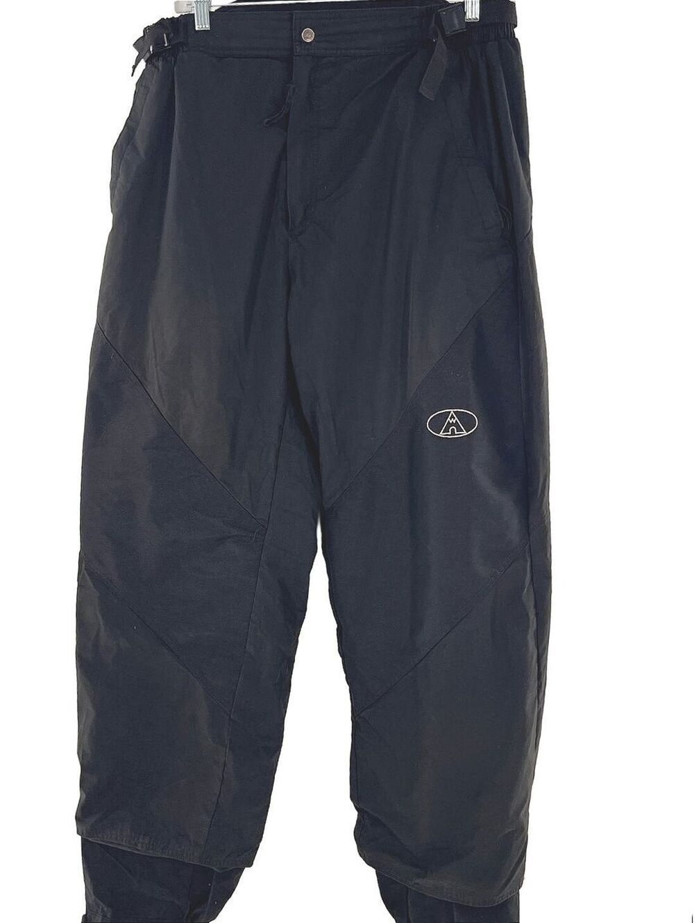 Vintage 90s Airwalk Black Baggy Snowboard Pants Y2K Skate Snow Men's Large - Picture 2 of 9